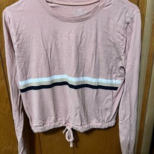 hollister long sleeve crop top